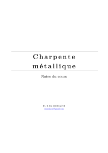 Charpente m&eacute;tallique: Notes du cours