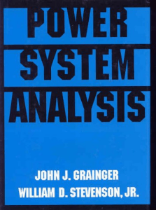 Power System Analysis Textbook - John J. Grainger, William D. Stevenson, Jr.