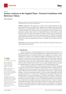 Posture analysis with reference values