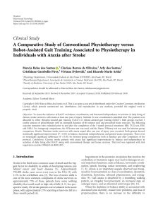 Robot-Assisted Gait Training vs. Physiotherapy for Stroke Ataxia