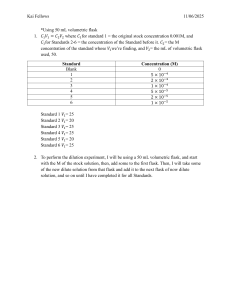 Lab Notebook: Dilution Standards Preparation