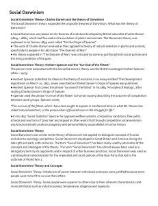 Social Darwinism: Theory, Concepts, Darwin & Spencer Explained