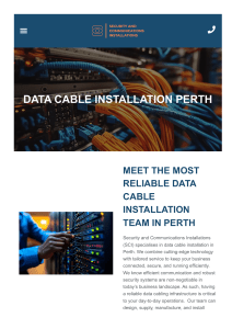 Data Cable Installation Perth