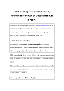 furniture in room