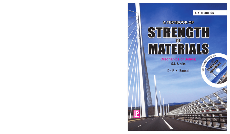 Strength of Materials Textbook: Mechanics of Solids by Dr. R.K. Bansal