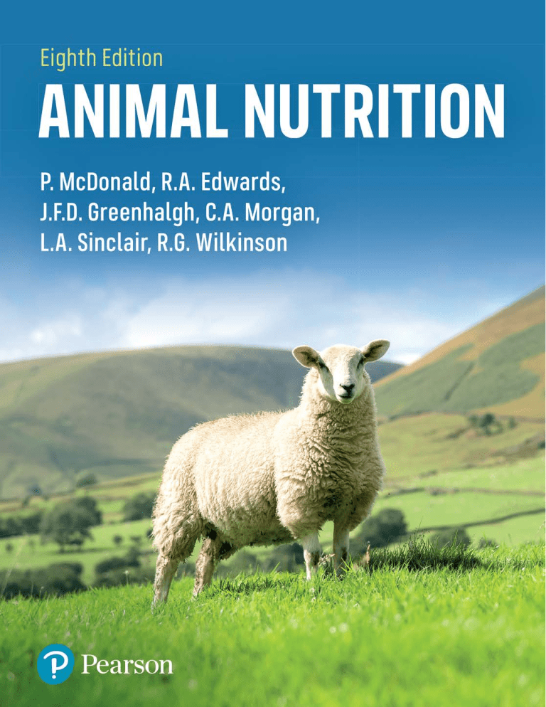 Animal Nutrition Eighth Edition: Comprehensive Guide to Animal Feeds