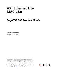 AXI Ethernet Lite MAC v3.0 Product Guide for Vivado