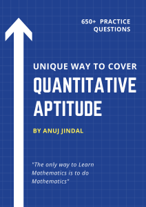 Quantitative Aptitude Workbook: 650+ Practice Questions