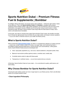 Sports Nutrition Dubai &ndash; Premium Fitness Fuel & Supplements   Bombbar
