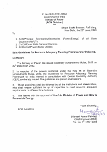 India Resource Adequacy Planning Guidelines 2023