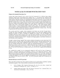 Standard Penetration Test (SPT) History & Procedure