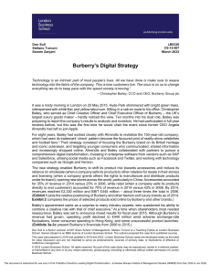 Burberry's Digital Strategy: A Business Case Study (2022)