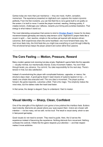 A Fast-Moving Digital Adventure