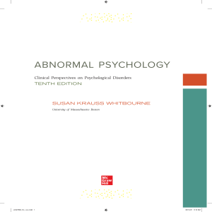 Abnormal Psychology 10th Ed. Textbook