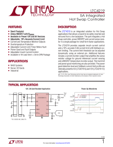 LTC4219 Hot Swap Controller Datasheet