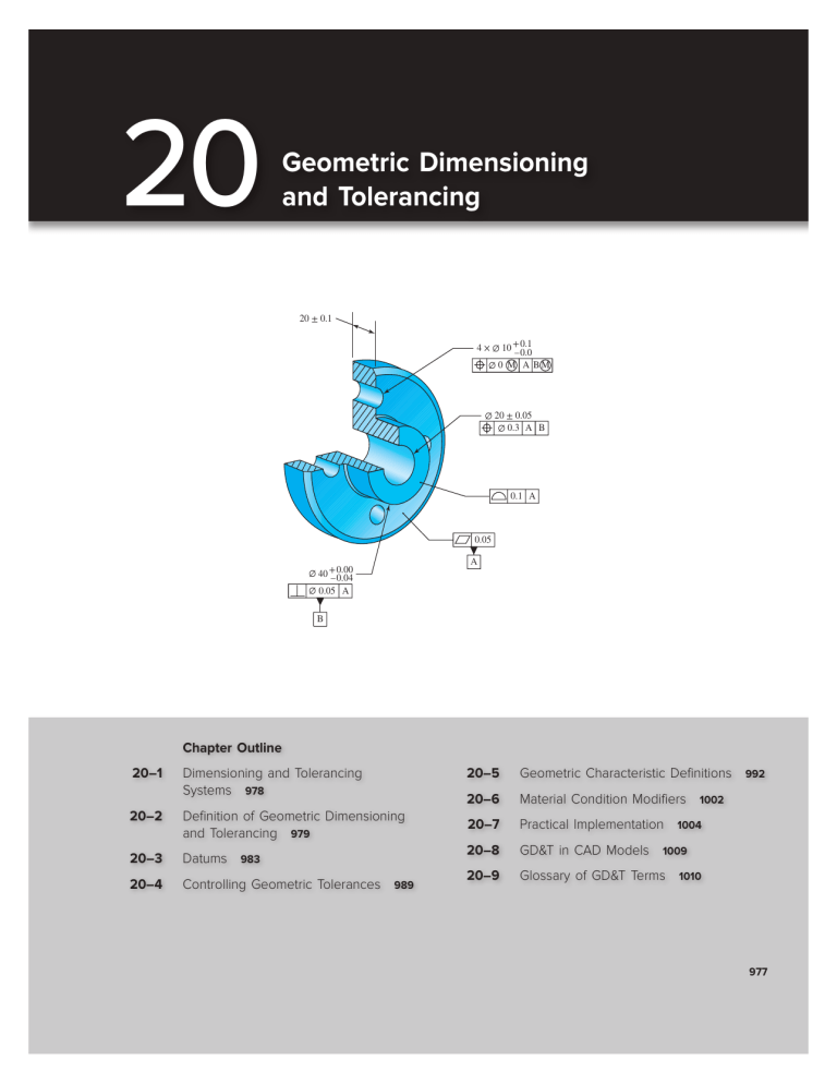 Geometric Dimensioning and Tolerancing Textbook Chapter