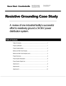 Nucor Steel Crawfordsville: 34.5kV Resistive Grounding Case Study