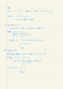 Written Assignment 8