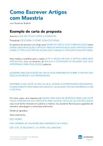 Como Escrever Artigos com Maestria: Guia de Proposta