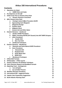 Airbus 330 International Procedures: Pilot Training & Operations Guide