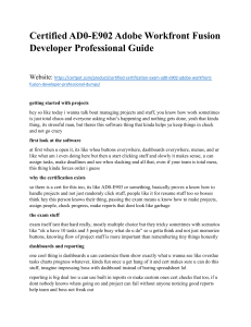 Certified AD0-E902 Adobe Workfront Fusion Developer Professional Preparation Guide Essential Study Resources