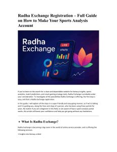 Radha Exchange registration