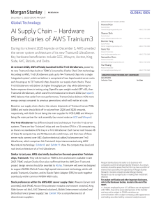 AWS Trainium3 Hardware Beneficiaries: Morgan Stanley Research Report