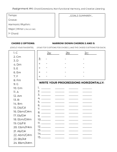 Music Theory Assignment: Chord Extensions & Non-functional Harmony