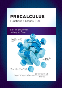 Precalculus Functions and Graphs 13th edition PDF