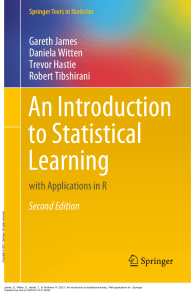 An Introduction to Statistical Learning: Applications in R