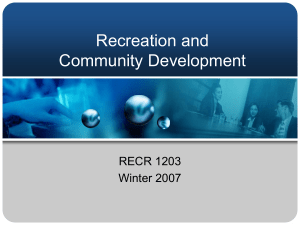 Intro to Community Development