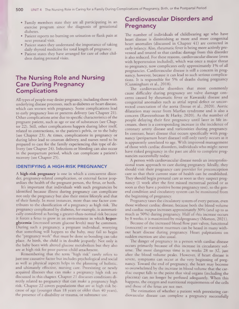Picture Idea: Nursing Care In High Risk Pregnancy Complications