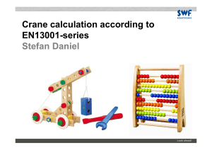 Crane Calculation EN13001 Guide