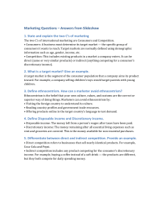 Marketing Fundamentals Study Guide