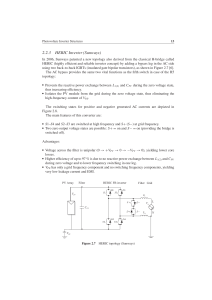 HERIC Inverter Topology for PV Systems
