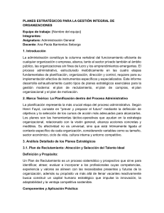 Planes Estrat&eacute;gicos para la Gesti&oacute;n Integral de Organizaciones