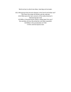US History & Civics Q&A: French & Indian War, Proclamation of 1763