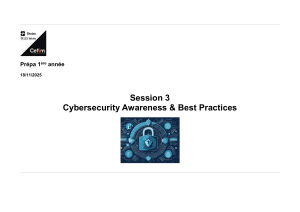Cybersecurity Awareness & Best Practices Lesson Plan for Students
