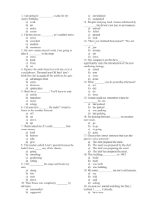 English Language Test: Grammar, Vocabulary & Phrasal Verbs