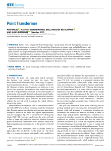 Point Transformer: Deep Neural Network for 3D Point Processing