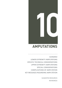 Amputations: Surgical Management in Disasters & Conflicts