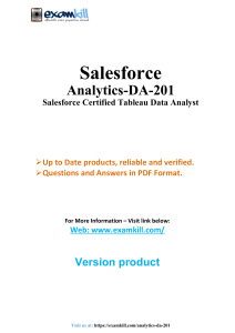 Analytics-DA-201 Exam PDF Questions & Verified Answers &ndash; Data Analyst Certification 2025