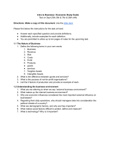 Intro to Business & Economics Study Guide | Test Prep Questions