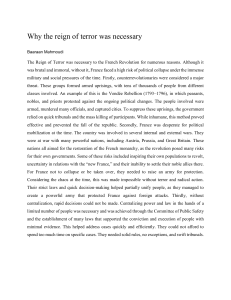 Why the Reign of Terror Was Necessary: French Revolution Analysis