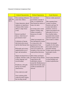 Classical Civilizations Comparison Chart