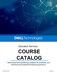 Dell Technologies Education Services Course Catalog 2019 - IT Training