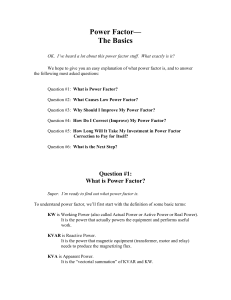 Power Factor Basics: Understanding, Causes, and Correction