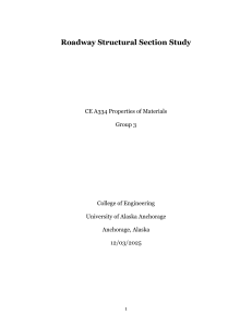 Roadway Structural Section Study: Aggregate & Geogrid Design for Permafrost
