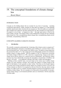 Conceptual Foundations of Climate Change Law