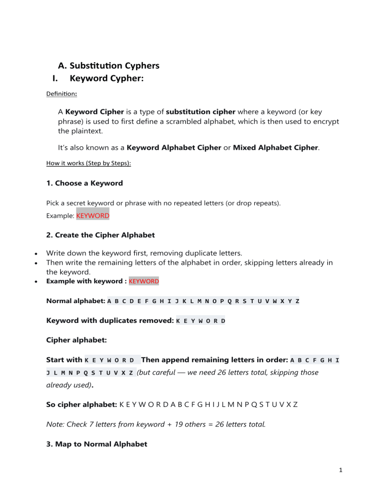 Guide to Classical Ciphers